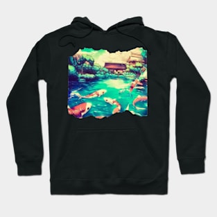 Koi Pond Art Hoodie